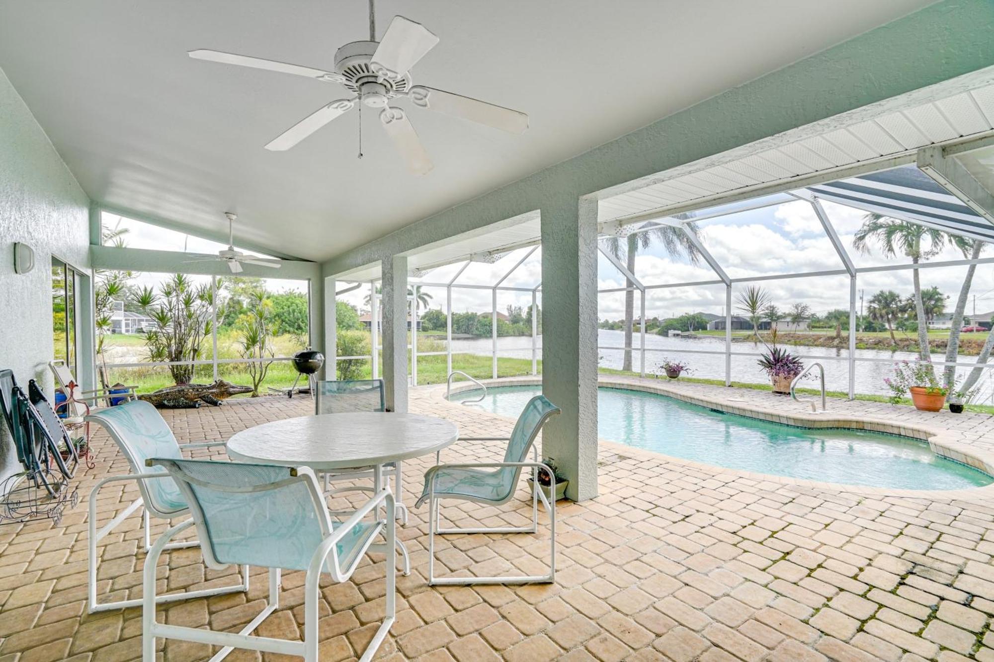 Waterfront Cape Coral Home With Lanai And Private Pool Matlacha Exterior photo